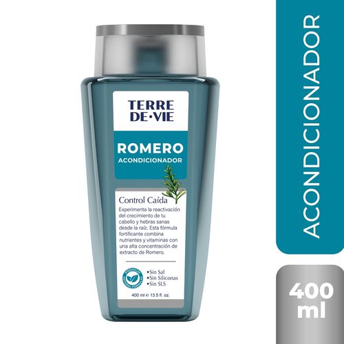 Acondicionador Romero Terre De Vie Control Caída Formulaciones Sofisticadas- 400 ml