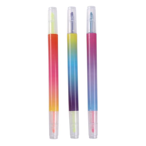 Set resaltadores Pen + Gear de colores  - 3 Pzas