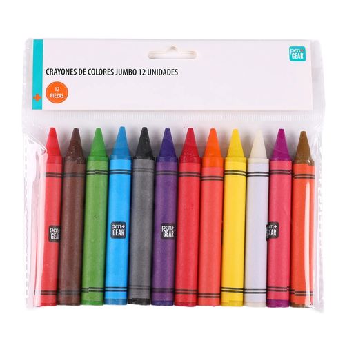 Crayolas Pen + Gear jumbo - 12 Pzas
