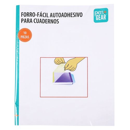 Forro para cuadernos Pen + Gear autoadhesivos - 10 Pzas