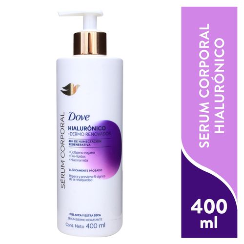 Sérum corporal Dove piel extra seca hialurónico en Líquido - 400 ml