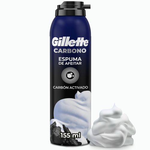 Espuma Para Afeitar Gillette Carbon Activo - 155 g