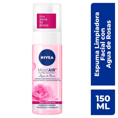 Espuma Limpiadora Nivea Con Agua De Rosas - 150gr