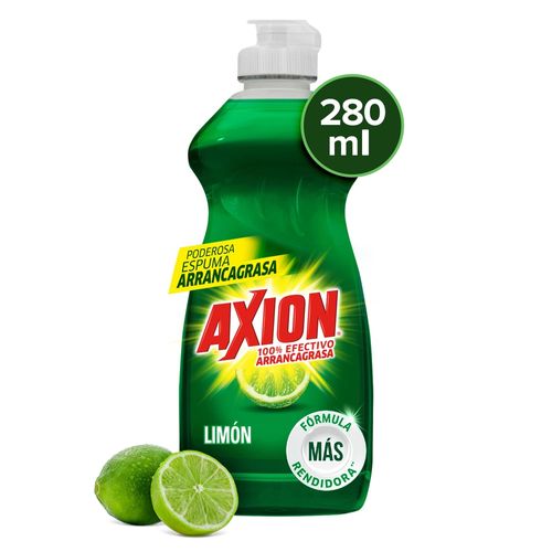 Lavaplatos Líquido Marca Axión Limón - 280ml