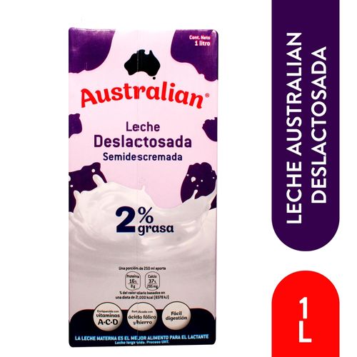 Leche Australian Deslactosada UHT - 1 Litro