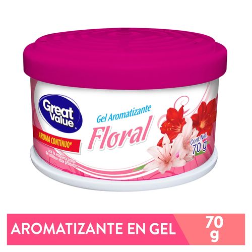 Aromatizante en gel Great Value aroma floral - 70 g