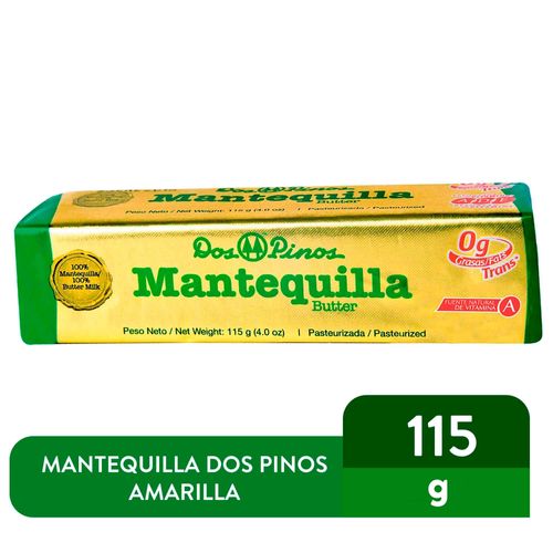 Barra de Mantequilla Dos Pinos Con Sal - 115gr