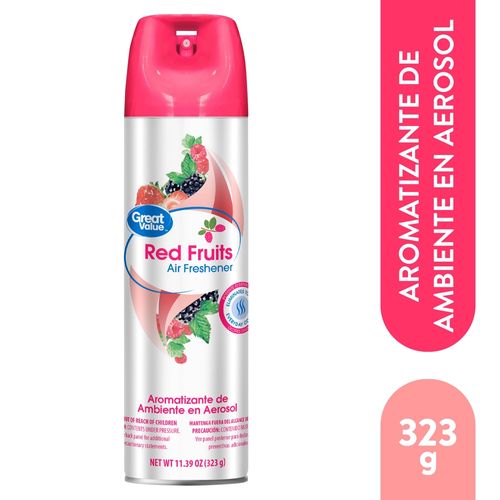 Aromatizante aerosol Great Value aroma frutas - 323 g