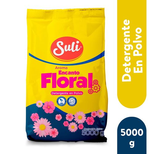 Detergente En Polvo Marca Suli Aroma Floral 5000 g