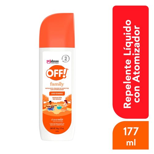 Repelente OFF Family Líquido De Insectos Con Atomizador - 177ml