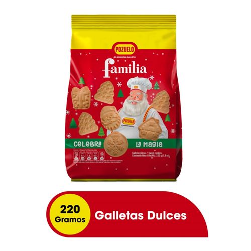 Galleta Pozuelo Famila Bolsa Navidad - 220g