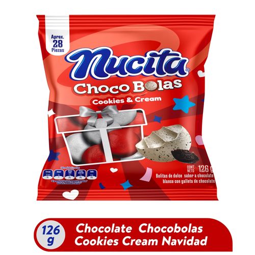 Chocobola Navideña Cookies Y Cream - 125 g