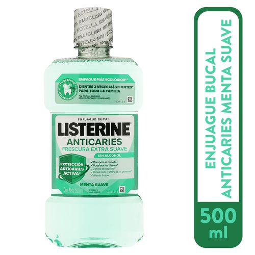 Enjuague Bucal Listerine Anticaries - 500 ml