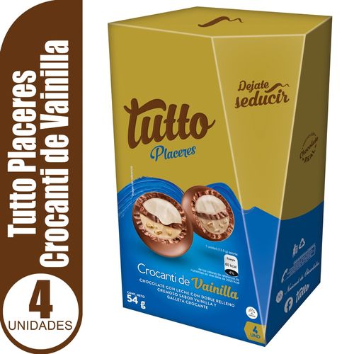 Chocolates Tutto crocantes placeres bombon - 54 g