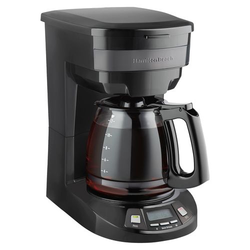 Cafetera programable de 12 tazas Hamilton Beach negra