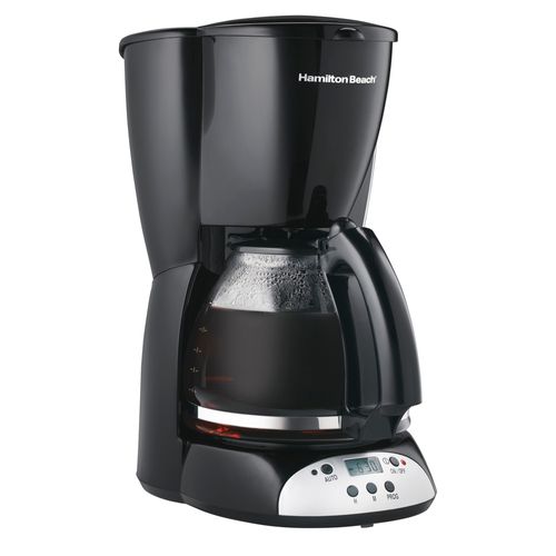 Hamilton Beach Cafetera Negra Programable  12 Tz