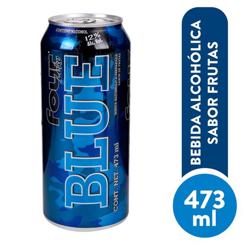Bebida Alcohol Four Loko Blu Lata 473 Ml