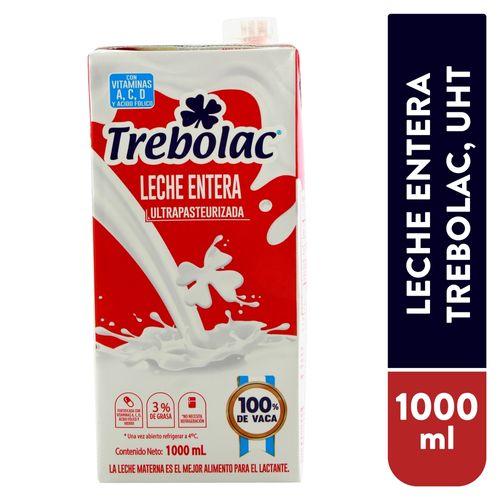 Leche Entera Trebolac, UHT - 1000ml