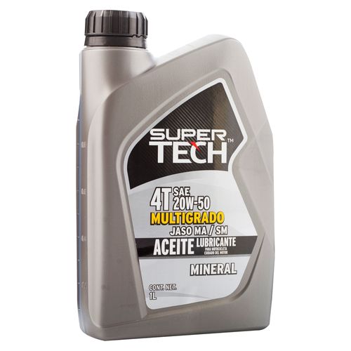 Aceite Supertech 20W50 4T Mineral Lt