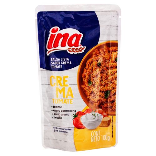 Salsa Ina Sabor Crema Y Tomate - 100gr