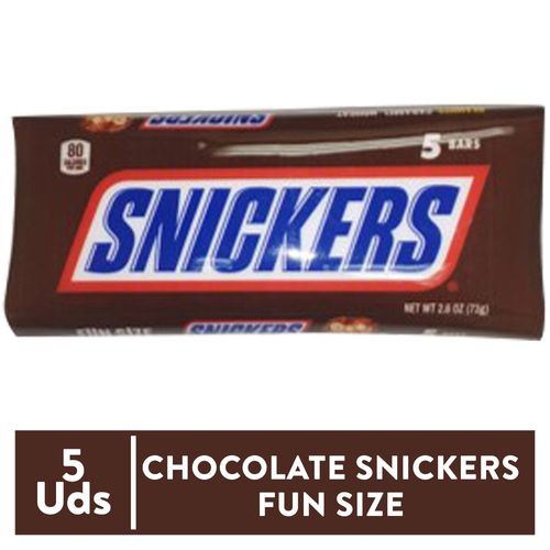 Chocolate Snickers Fun Size 5 Pack 73g