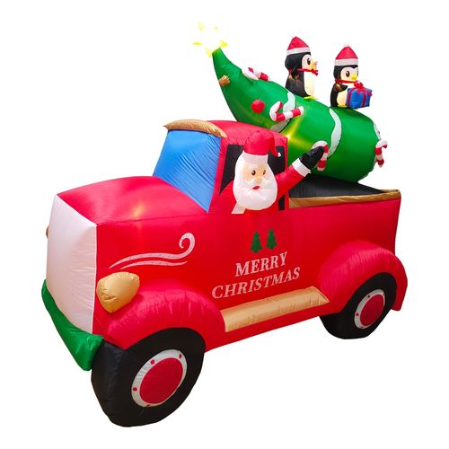 Inflable Holiday Time Camión navideño con pino -244 cm