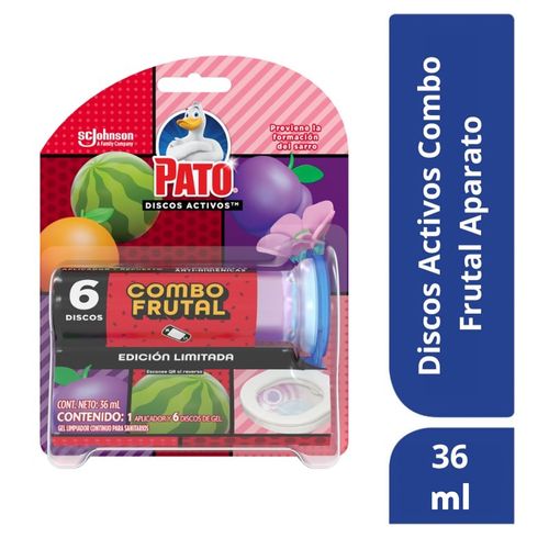 Baños Discos Activos Pato Combo Frutal con Aplicador - 36 ml