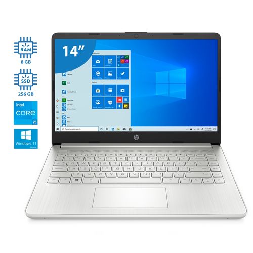 Laptop HP pantalla 14 pulgadas core i5 con 8 GB ram 256 ssd modelo 14dq5014