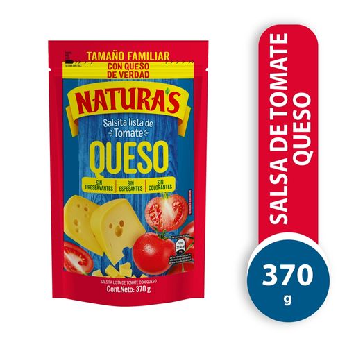 Salsa de Tomate Natura's con Queso - 370 g