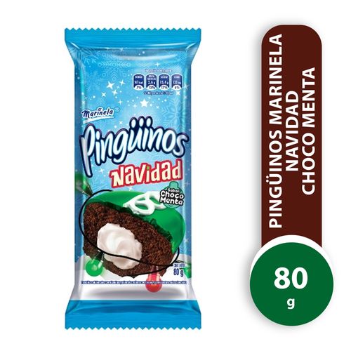 Pingüino Marinela choco menta navidad -80 g