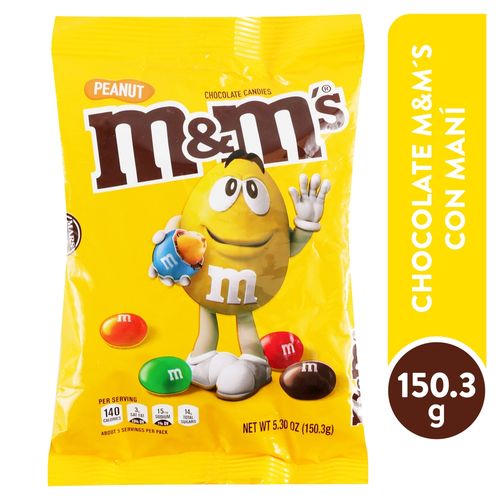 Chocolate M&Ms Maní En Bolsa - 150.3 g