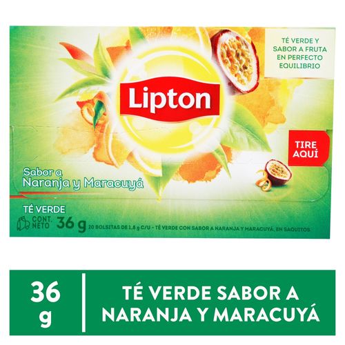 Té verde Lipton naranja maracuyá - 40 g