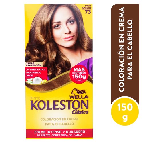 Tinte Wella Koleston clásico 73 rubio avellana - 150 g