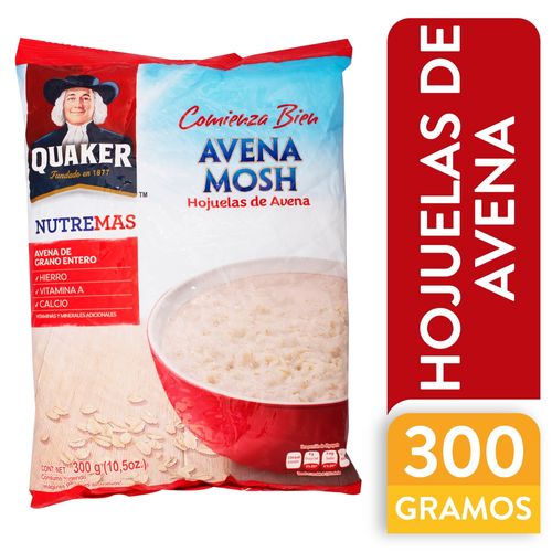 Avena Quaker mosh hojuelas - 300 g