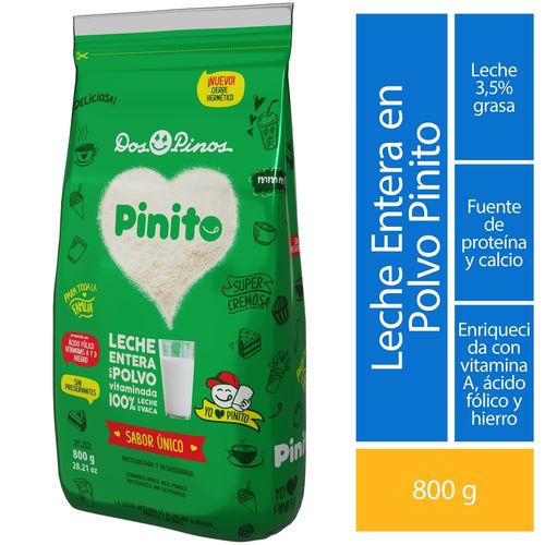 Leche Dos Pinos Entera en Polvo Pinito - 800gr