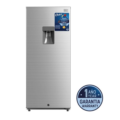 Refrigerador Frost Oster 6.6 Pies Color Silver Con Dispensador De Agua, Luz Interna