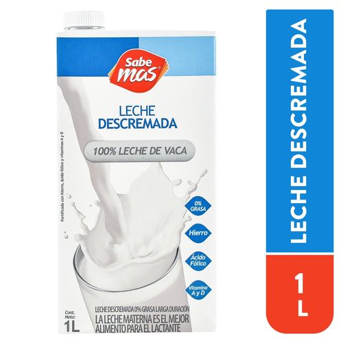 Leche Sabemas Uht Descremada - 1000 ml