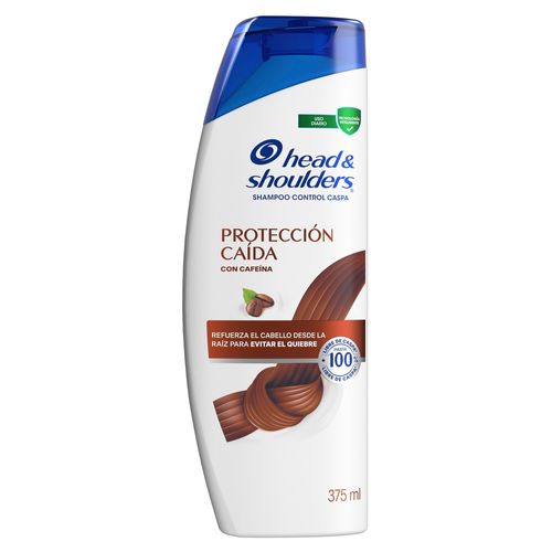 Shampoo Head & Shoulders Protección Caída Con Cafeína, 375ml