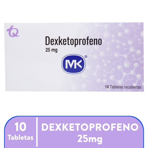 Dexketoprofeno Mk 25 Mg 10 Tab Ea