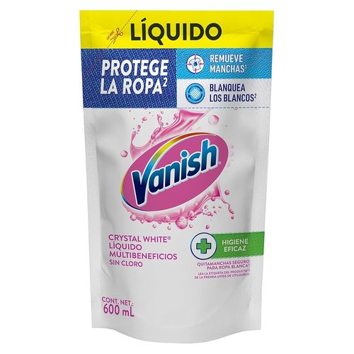 Quitamanchas Vanish Líquido Repuesto  Ropa Blanca -600ml