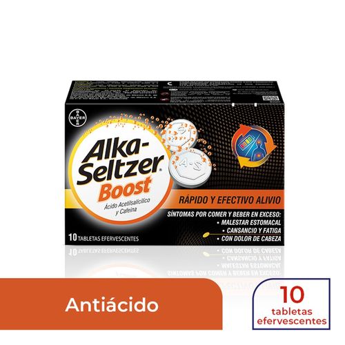 Alka Seltzer Efervescente Extreme Boost Caja X 10 Tabletas