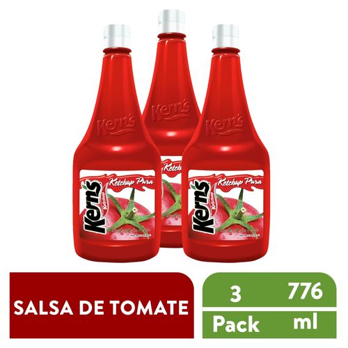 Salsa de tomate Kern's ketchup promo 3 pack - 776 g