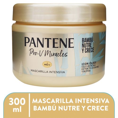 Mascarilla Intensiva para cabello débil Pantene Pro-V Miracles Bambú Nutre & Crece 300 ml