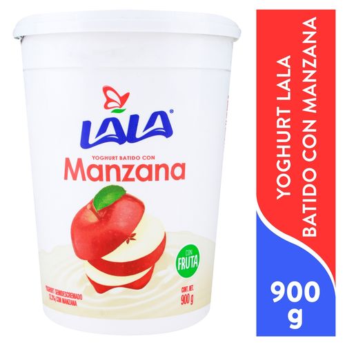 Yogurt Lala sabor a manzana cremoso y delicioso - 900 g