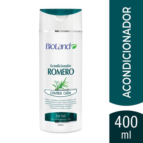 Acondicionador Bioland Con Romero, Control Caída - 400ml