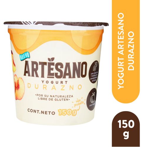 Yogurt Artesano con durazno artesanal - 150 g