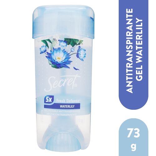 Desodorante en barra gel Secret fresh defense waterlily - 73 g