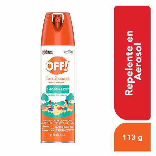 Repelente Off  family care en aerosol - 113 g