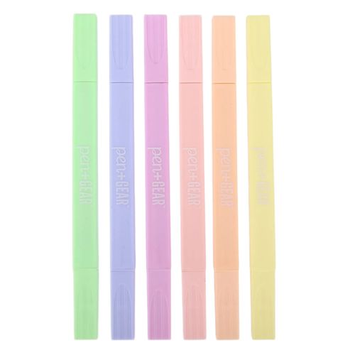 Resaltadores Pen + Gear colores pastel - 6 Pzas
