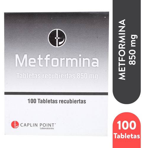 Metformina 850Mg Tabx 100 Tabletas